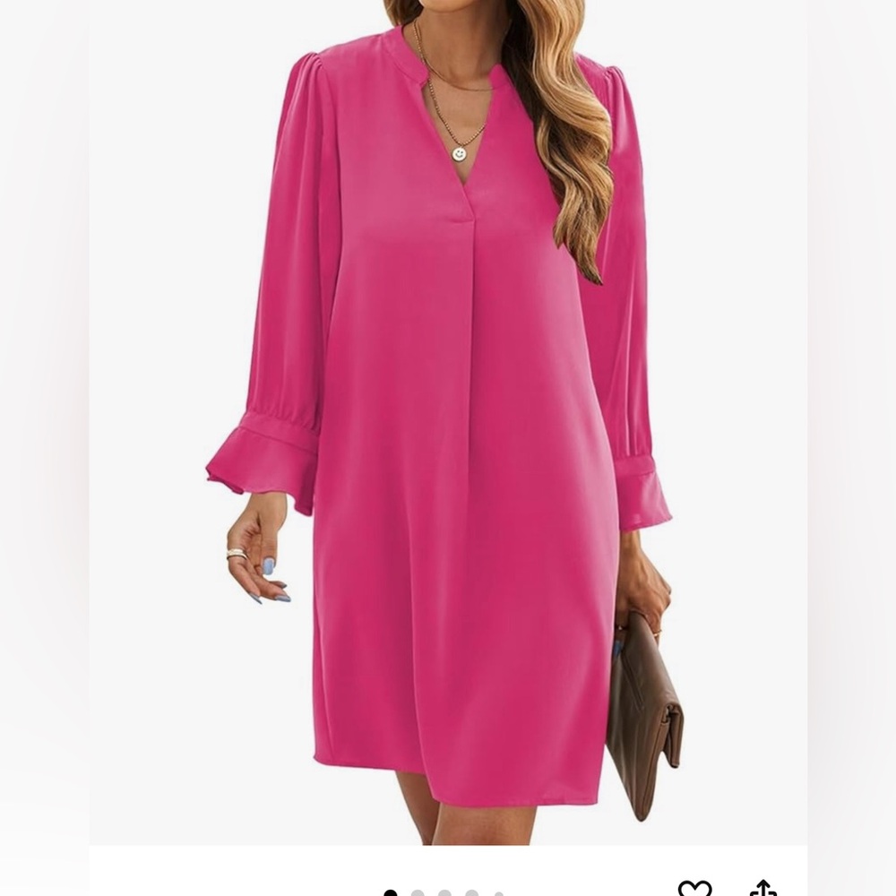 Hot pink shift dress. Brand new with tags.